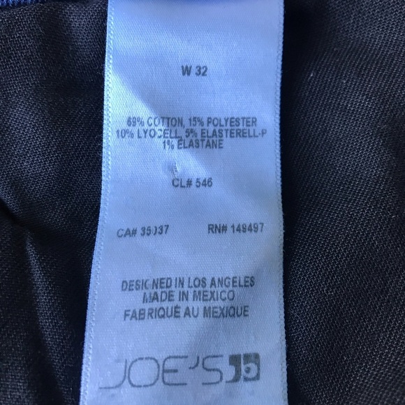 Joe’s women jeans Size 32 Dark Wash Stretch button & zip front - Picture 5 of 9